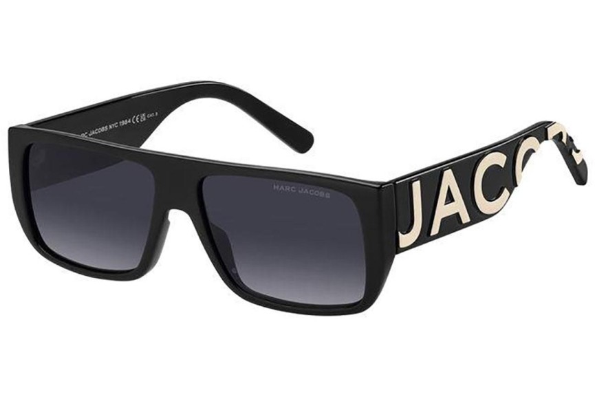 Sluneční brýle Marc Jacobs MARCLOGO096/S 80S/9O Flat Top Černé