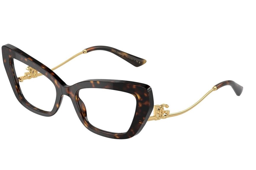 Brýle Dolce & Gabbana DG3391B 502 Cat Eye Havana