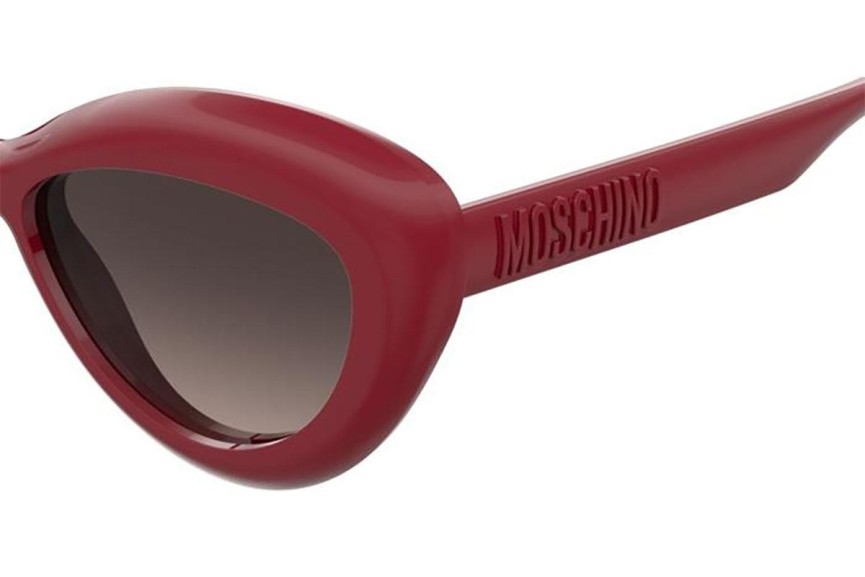 Sluneční brýle Moschino MOS163/S C9A/HA Cat Eye Červené