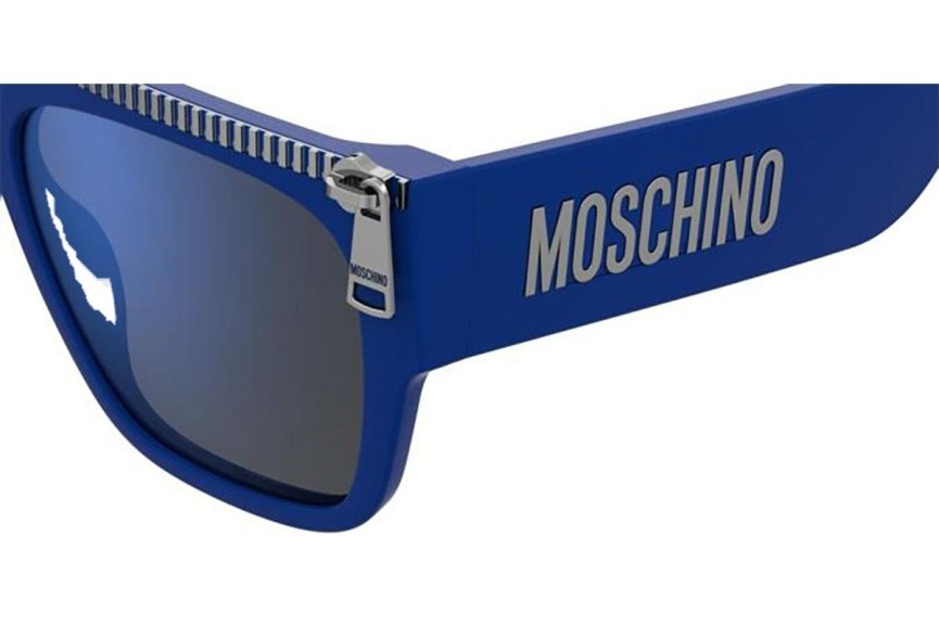 Sluneční brýle Moschino MOS165/S PJP/XT Flat Top Modré