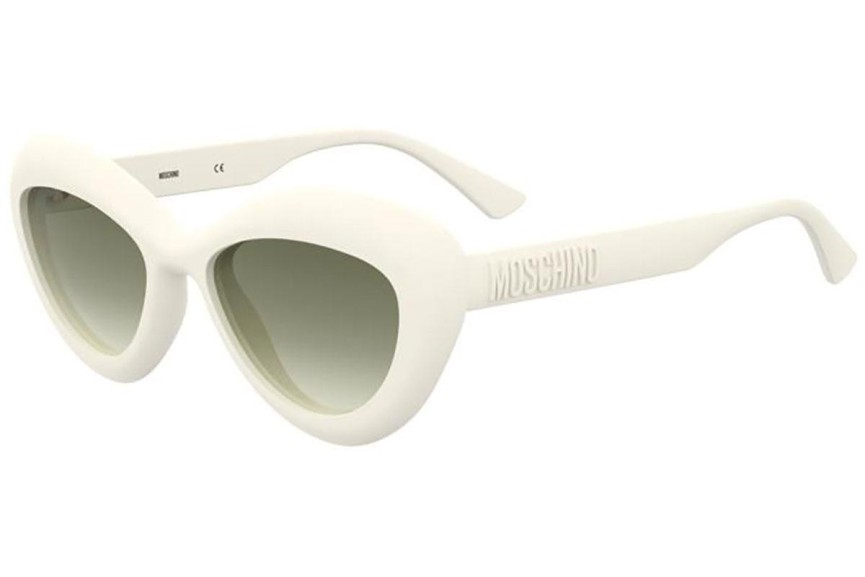 Sluneční brýle Moschino MOS163/S SZJ/9K Cat Eye Bílé