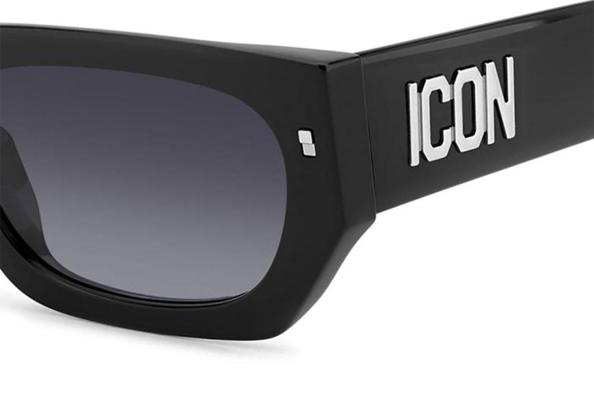 Sluneční brýle Dsquared2 ICON0017/S 807/9O Obdélníkové Černé