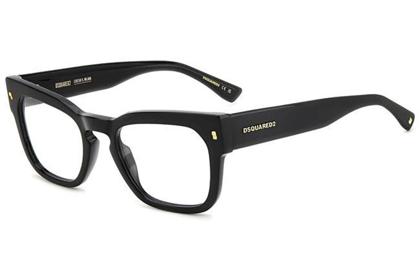 Brýle Dsquared2 D20129 807 Obdélníkové Černé