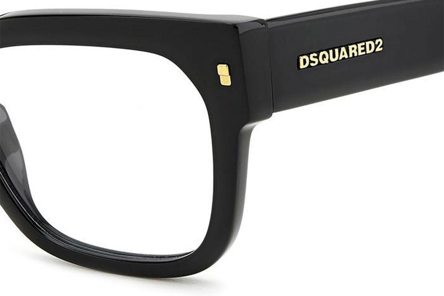 Brýle Dsquared2 D20129 807 Obdélníkové Černé