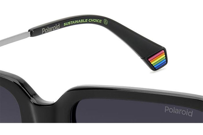 Sluneční brýle Polaroid PLD6220/S/X 807/WJ Polarized Obdélníkové Černé