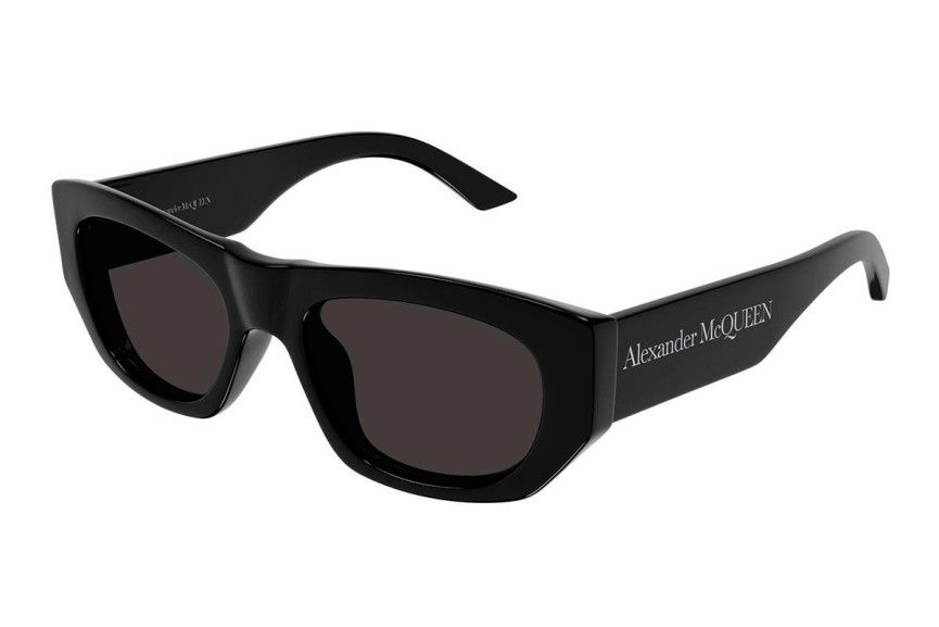 Sluneční brýle Alexander McQueen AM0450S 001 Obdélníkové Černé