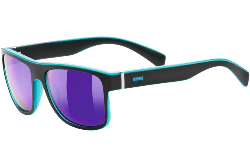 Sluneční brýle uvex lgl 21 Matte Black / Blue S3 Squared Černé