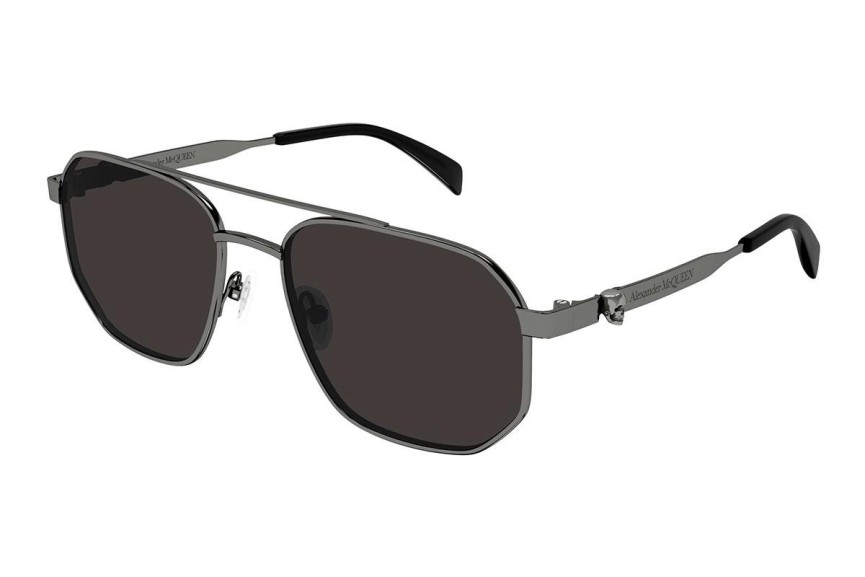 Sluneční brýle Alexander McQueen AM0458S 001 Pilot Šedé