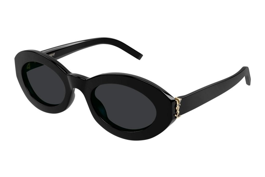 Sluneční brýle Saint Laurent SLM136 001 Okrouhlé Černé