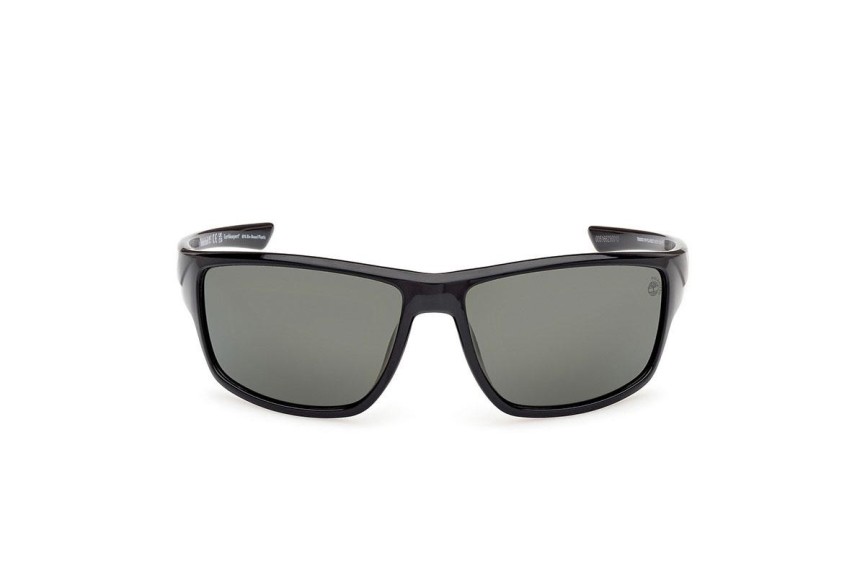 Sluneční brýle Timberland TB00003 01R Polarized Obdélníkové Černé