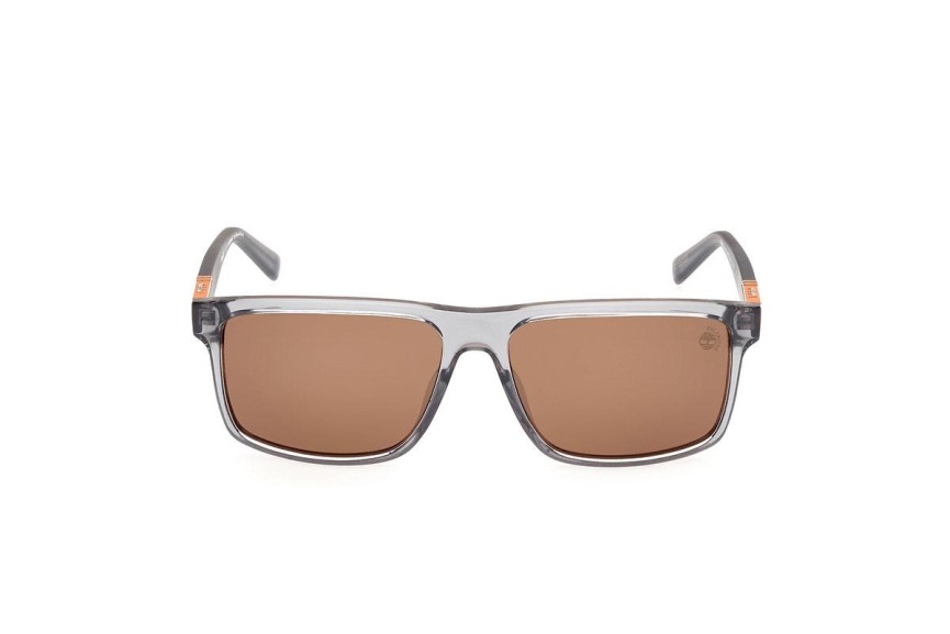 Sluneční brýle Timberland TB00006 20H Polarized Obdélníkové Šedé