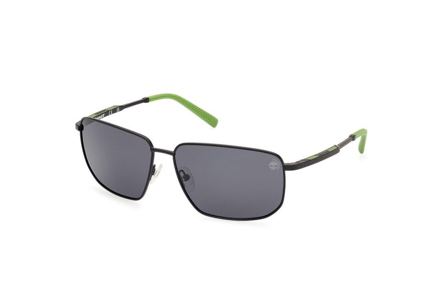 Sluneční brýle Timberland TB00010 02D Polarized Obdélníkové Černé