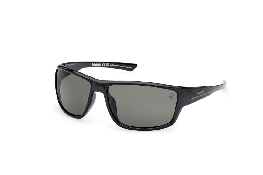 Sluneční brýle Timberland TB00003 01R Polarized Obdélníkové Černé