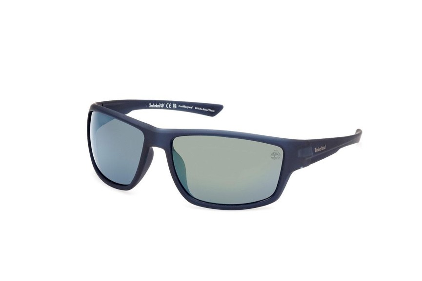 Sluneční brýle Timberland TB00003 91D Polarized Obdélníkové Modré