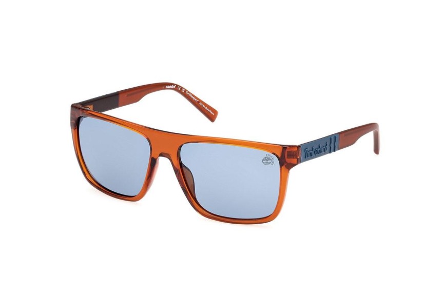 Sluneční brýle Timberland TB00005 47D Polarized Squared Hnědé