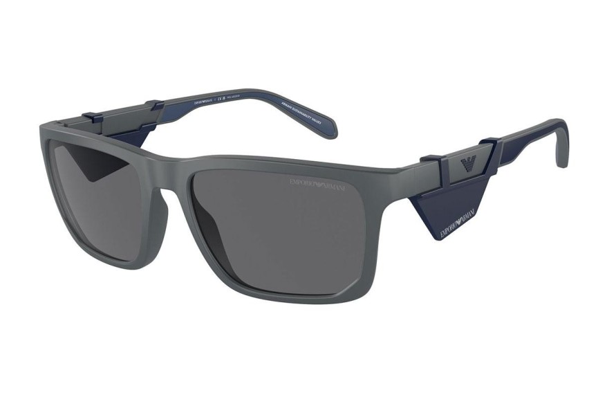 Sluneční brýle Emporio Armani EA4219 610387 Polarized Squared Šedé