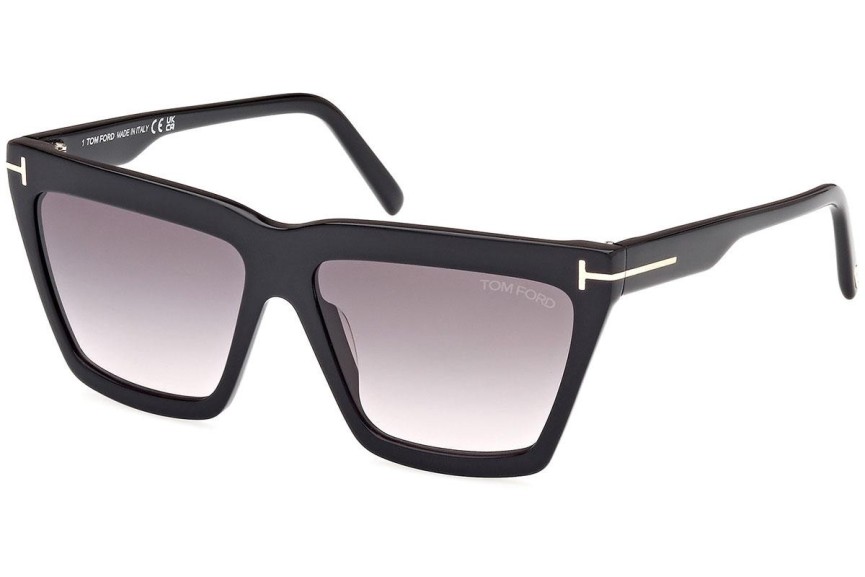 Sluneční brýle Tom Ford FT1110 01B Squared Černé