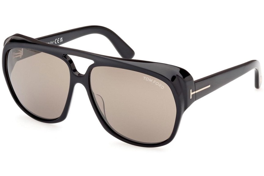 Sluneční brýle Tom Ford FT1103 01L Squared Černé