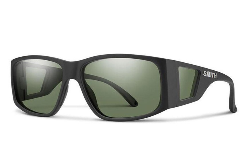 Sluneční brýle Smith MONROEPEAK 003/L7 Polarized Obdélníkové Černé