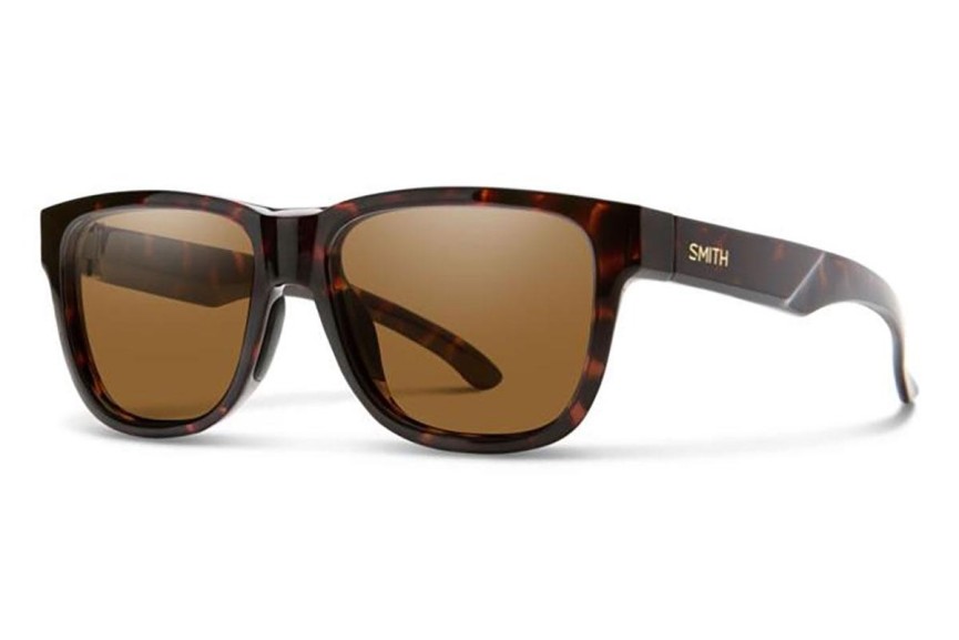 Sluneční brýle Smith LOWDOWNS2/S 086/L5 Polarized Obdélníkové Havana