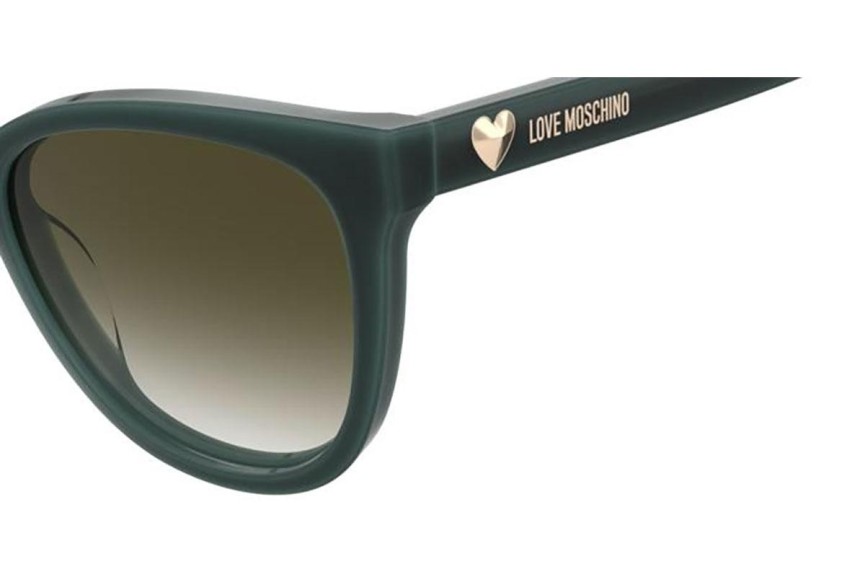 Sluneční brýle Love Moschino MOL072/S 8HC/9K Obdélníkové Zelené