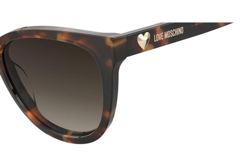 Sluneční brýle Love Moschino MOL072/S H7P/HA Obdélníkové Havana