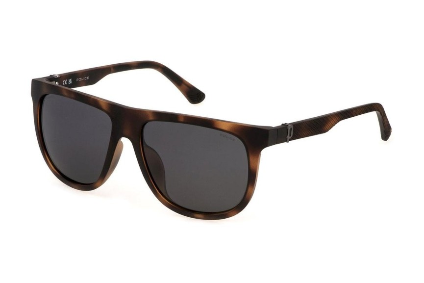 Sluneční brýle Police SPLN33E 878P Polarized Flat Top Havana