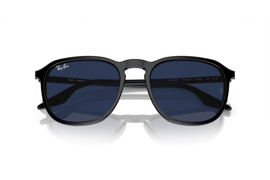 Sluneční brýle Ray-Ban RB2203 901/GG Squared Černé