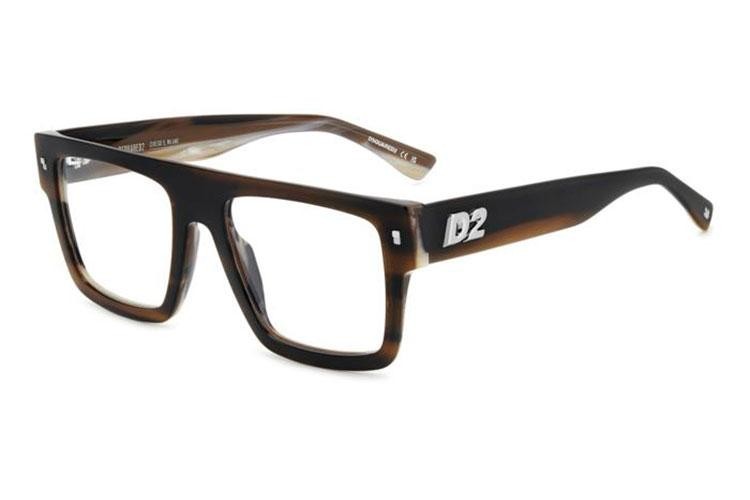 Brýle Dsquared2 D20147 EX4 Flat Top Hnědé