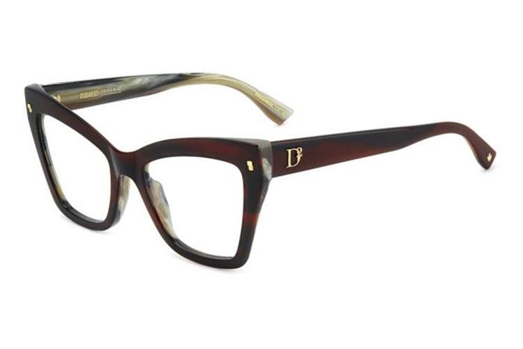 Brýle Dsquared2 D20152 K4G Cat Eye Červené