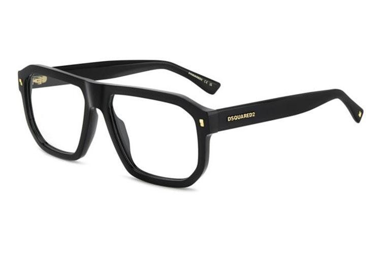 Brýle Dsquared2 D20146 807 Obdélníkové Černé