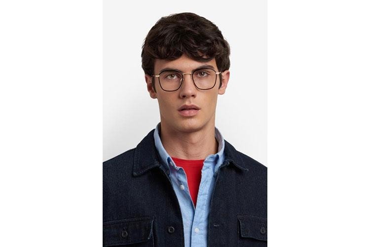 Brýle Tommy Hilfiger TH2136 RHL Obdélníkové Zlaté