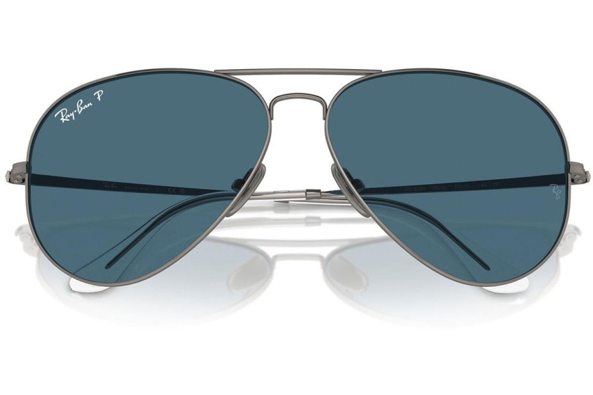 Sluneční brýle Ray-Ban RB8089 165/S2 Polarized Pilot Stříbrné