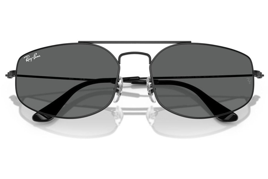 Sluneční brýle Ray-Ban RB3845 002/B1 Obdélníkové Černé