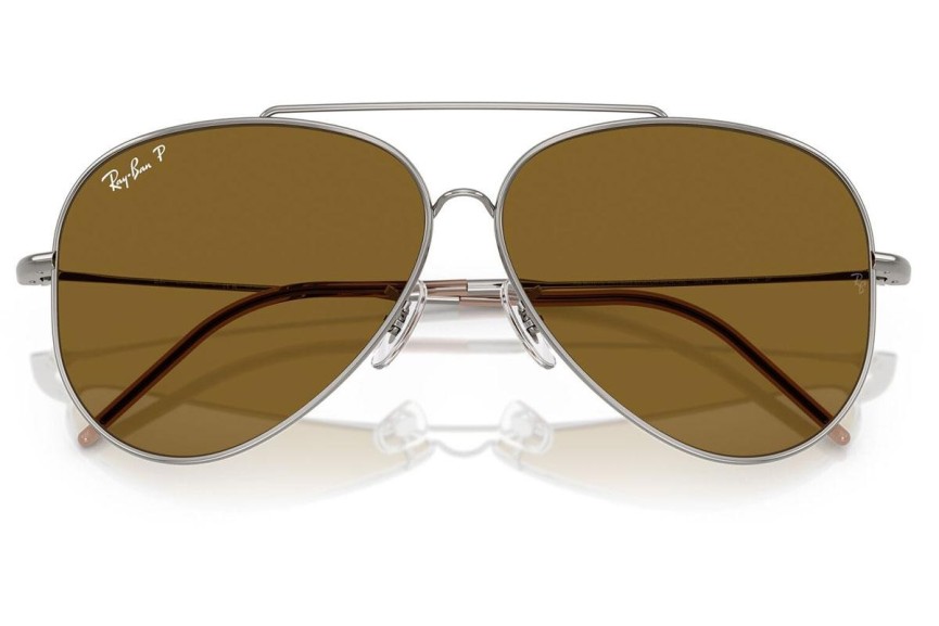 Sluneční brýle Ray-Ban Aviator Reverse RBR0101S 004/83 Polarized Pilot Stříbrné