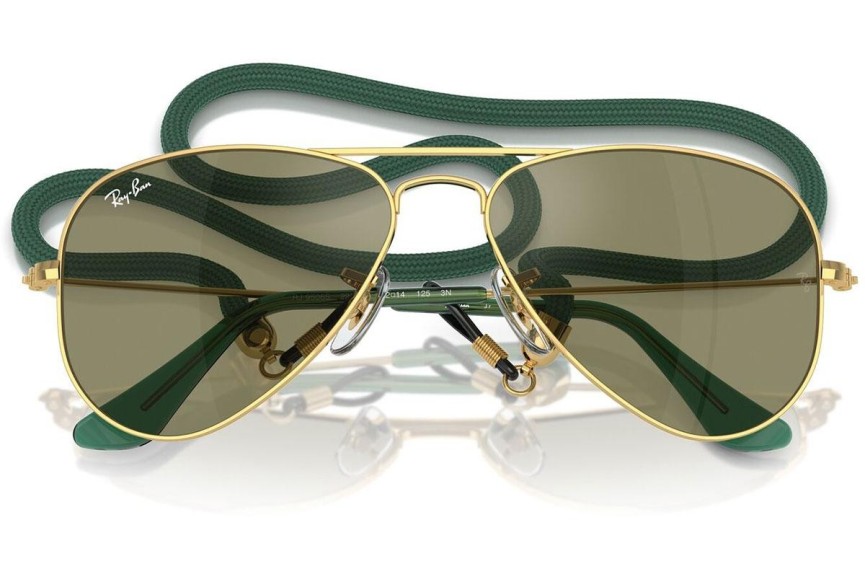 Sluneční brýle Ray-Ban Junior Aviator Junior RJ9506S 223/6R Pilot Zlaté