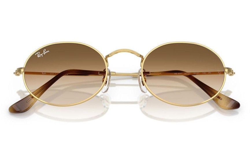 Sluneční brýle Ray-Ban Oval RB3547 001/51 Tiny Zlaté