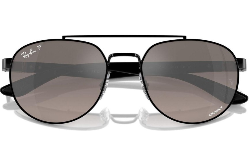 Sluneční brýle Ray-Ban RB3736CH 002/5J Polarized Obdélníkové Černé