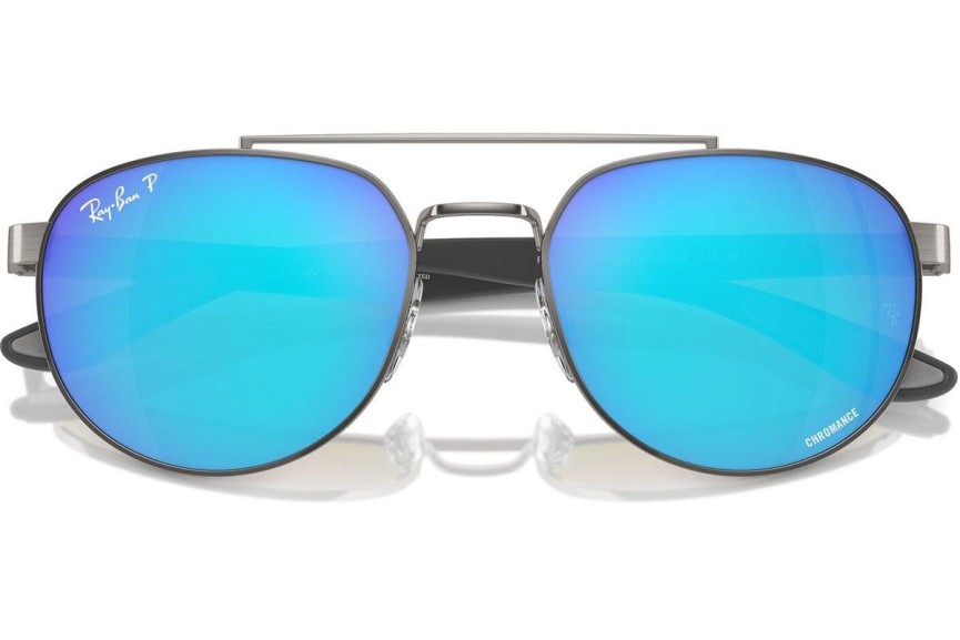 Sluneční brýle Ray-Ban RB3736CH 004/A1 Polarized Obdélníkové Šedé