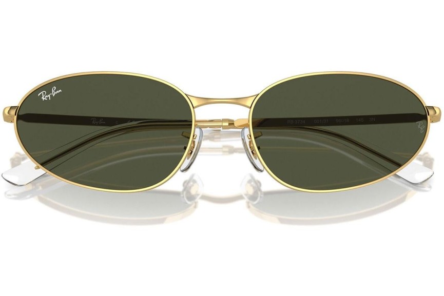 Sluneční brýle Ray-Ban RB3734 001/31 Oválné Zlaté