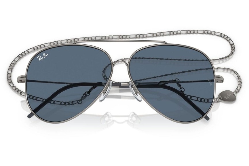 Sluneční brýle Ray-Ban Aviator Reverse RBR0101S 004/3A Pilot Stříbrné