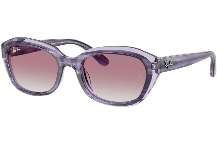 Sluneční brýle Ray-Ban Junior RJ9081S 71748G Obdélníkové Fialové