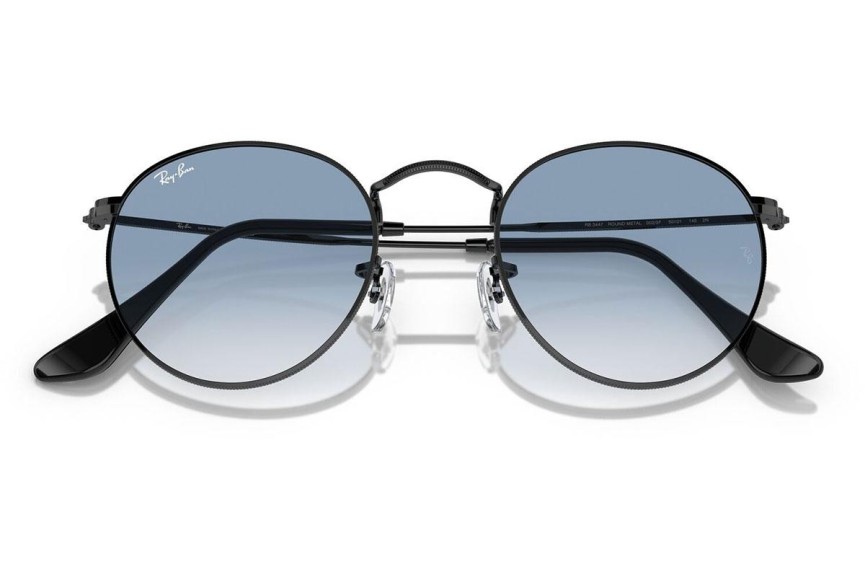 Sluneční brýle Ray-Ban Round Metal RB3447 002/3F Okrouhlé Černé