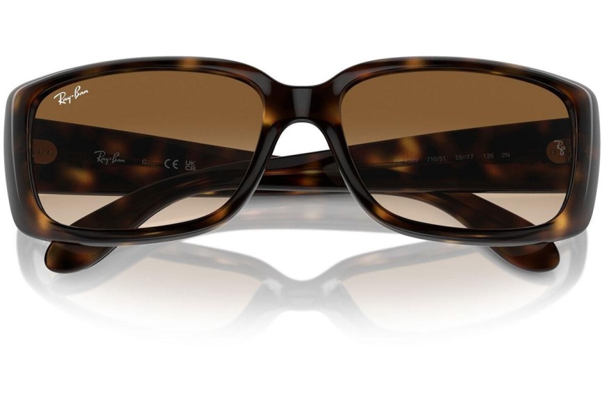 Sluneční brýle Ray-Ban RB4389 710/51 Obdélníkové Havana