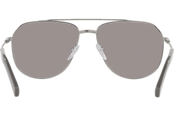 Sluneční brýle Prada PR59WS 08S06M Polarized Pilot Stříbrné