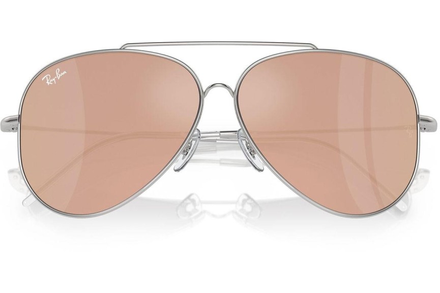 Sluneční brýle Ray-Ban Aviator Reverse RBR0101S 003/2O Pilot Stříbrné