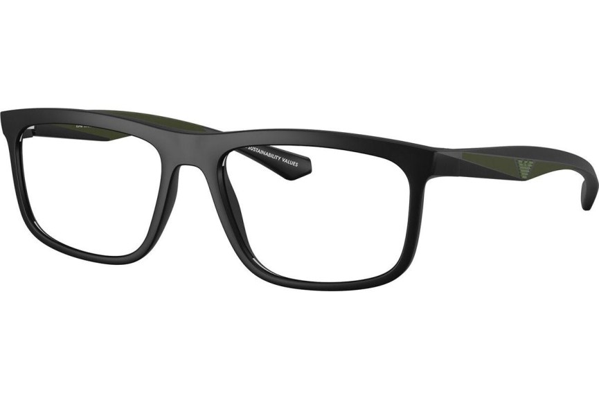 Brýle Emporio Armani EA3246 5001 Squared Černé