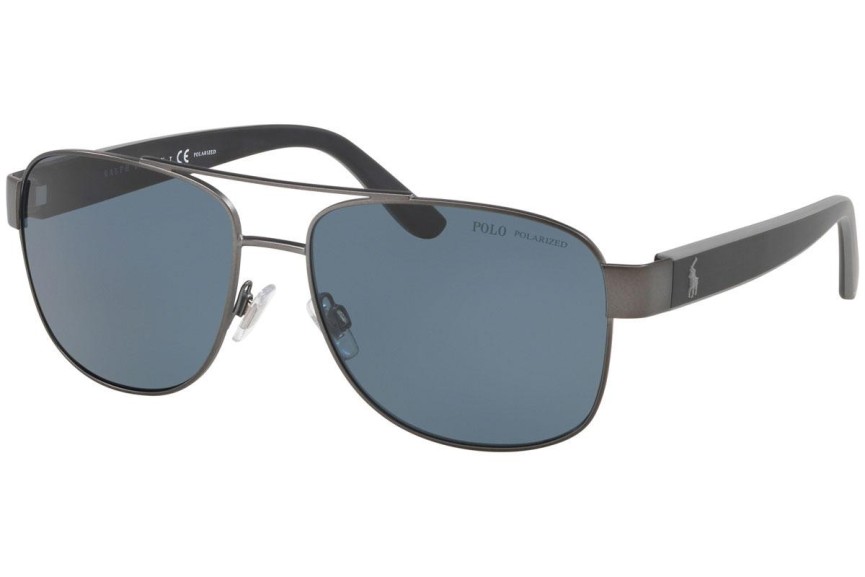 Sluneční brýle Polo Ralph Lauren PH3122 915781 Polarized Pilot Šedé