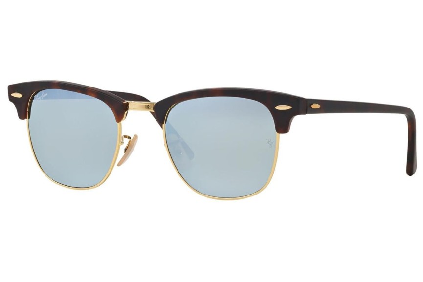 Sluneční brýle Ray-Ban Clubmaster Flash Lenses RB3016 114530 Browline Havana