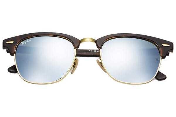 Sluneční brýle Ray-Ban Clubmaster Flash Lenses RB3016 114530 Browline Havana